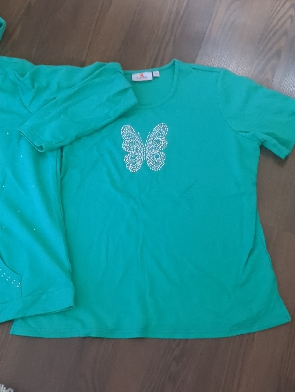 The Quacker Factory Ladies Two-piece Top And Jacket Large